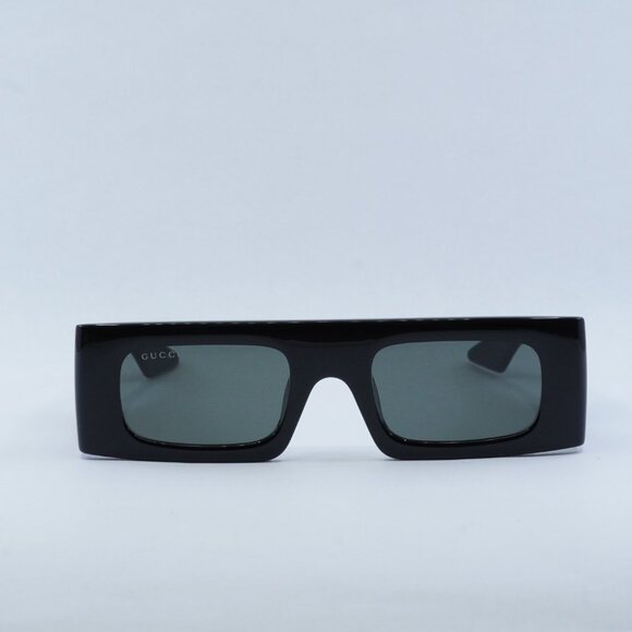 Gucci GG1646S 001 Sunglasses Black Rectangle Frame, Grey Lenses main image 9